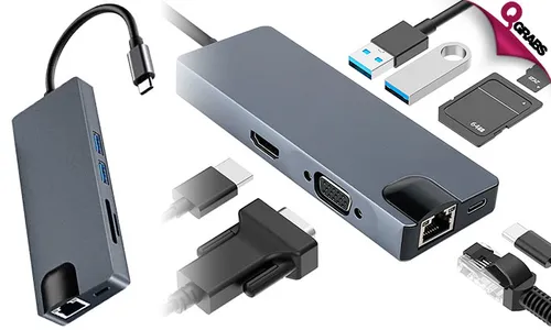 Haysenser 8-in-1 Multi-Port Type-C Hub!